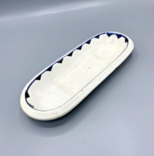 Antique Soap Dish, White