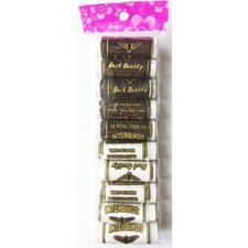 Lot 10 bobines fil à coudre (5 noir+5 blanc)