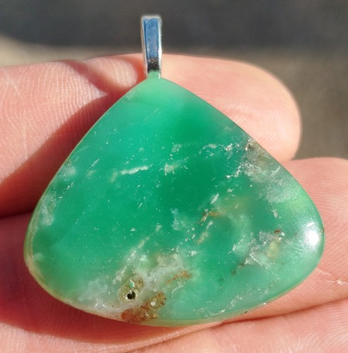 10g pendentif chrysoprase - 8,10g,