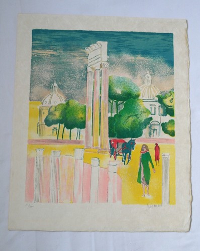 Lithographie paul guiramand - lithographie,