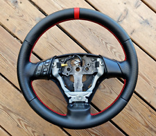 CUIR NEUF 2005 - Volant Mazda 3 5 III V rayure ROUGE 2005-2010 NEUF