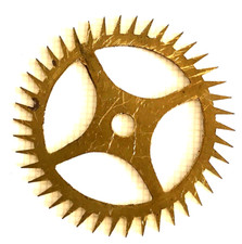 Roue échappement 42 dents 36,7mm часы pendule horloge Morbier pendel uhr clock 7