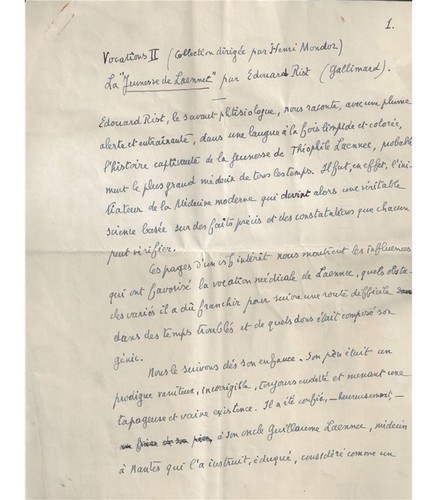 Manuscrit - rené).,
