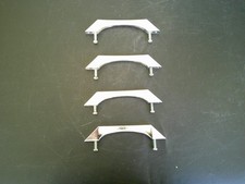 POIGNEES DE MEUBLE VINTAGE METAL CHROME SANIJURA LOT DE 4