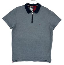 TOMMY HILFIGER Polo Col Roulé Gris Regular Fit Homme Taille M