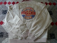 CHEVIGNON DENIM VINTAGE BOMBER VESTE CONQUEST LIMITED CREW T: M TAILLE MEDIUM