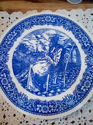 Ancien grand plat creux decor - creux,
