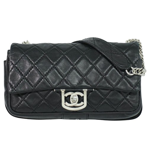 Sac bandoulière chaîne - , cuir