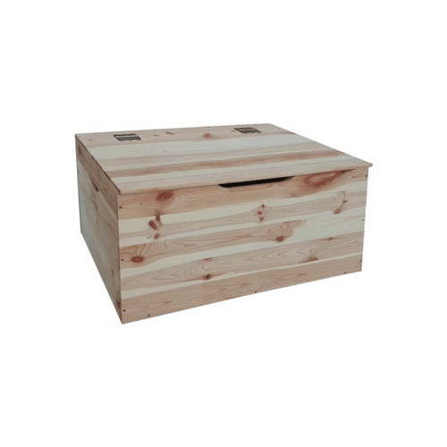 Coffre banc bois pin - coffre,