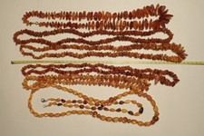 lot de 7 colliers ambre