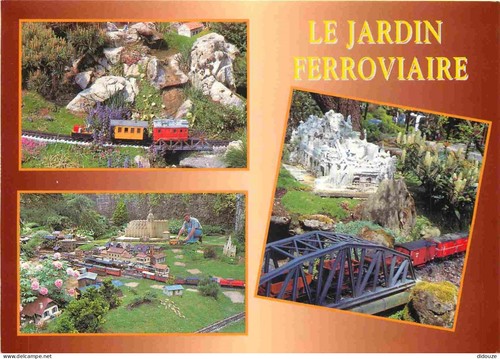 Carte postale trains - carte,