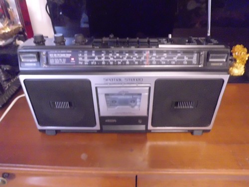 Poste radio philips - radio/k7, 8212