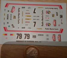 décalcomanie  renault r12