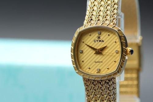 Montre femme cyma tank - cyma, gold