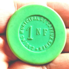 Ancien jeton de casino. " 1