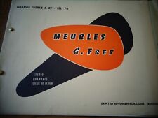 CATALOGUE MEUBLE VINTAGE GRANGE FRERES  SALLE A MANGER ( ref 51 C )