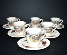 SARREGUEMINES Lot 6 tasses