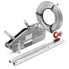 Palan à câble 1600kg max. Treuil manuel 20m Ø11mm Sylviculture Jardinage Bateau