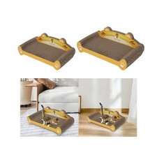 Lit à gratter en carton pour chat, pour chats d'intérieur, chatons, train de