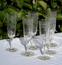 Service de 6 flûtes à