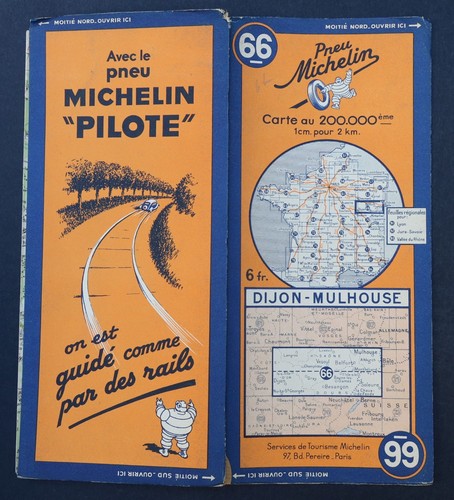 Carte michelin dijon - carte, n°66