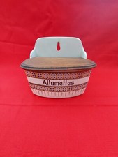 Ancienne Boite A Allumettes En Faïence vintage 