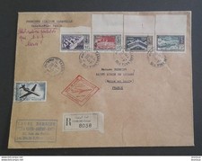 Maroc 1960 Lettre 1ère Liaison Caravelle Casa Paris 302 à 304 et P.A 83