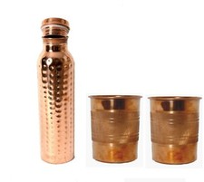 Cuivre 700ml Martelé Gourde &