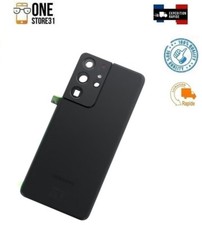 vitre arrière de protection verre original couvercle pour Galaxy S21 ULTRA Noir