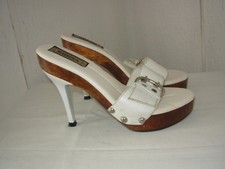 BRUNA Sandales / Mules / Sabots 5 US. (P.36) Cuir Blanc