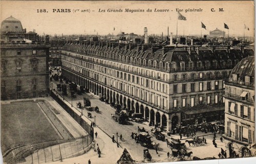 Cpa paris le - le, grands