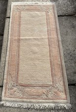 Tapis 145x70cm Moderne Népal Teppe Teppich Rugs Tappeto Alfombra Carpet Matta