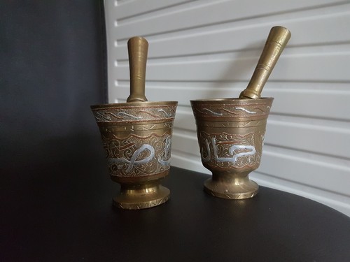 Lot ancien mortier - , pilon