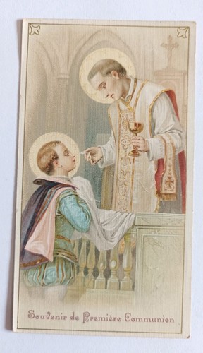 Ancienne image pieuse - , souvenir