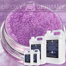 Résine Époxy + Effekt-Pigment-Lila05 Résine à Couler Epoxy Table Sol Violet