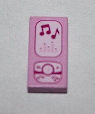 Lego Tile 1x2 with Magenta and White Cell Phone 3069bpb175 set 3936 3183 71006