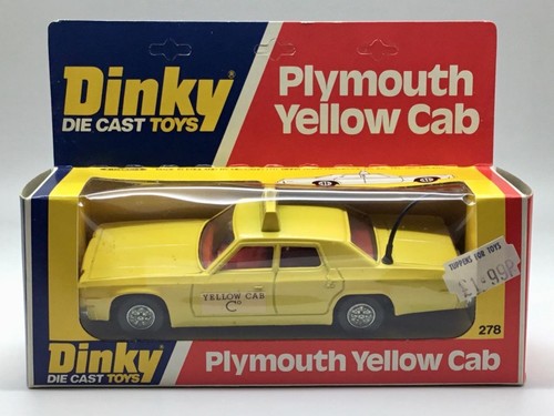 Dinky toys plymouth taxi jaune - plymouth,