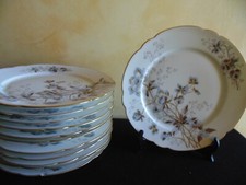 Lot de 12 assiettes motif