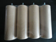 JEU DE 4 PIED DE LIT A VISSER EN BOIS HAUTEUR 15 cm POUR SOMMIER TAPISSIER