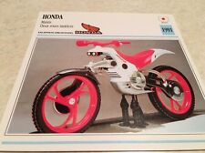 Carte moto Honda Mantis 2 roues motrices 1991 collection atlas motorcycle Japon