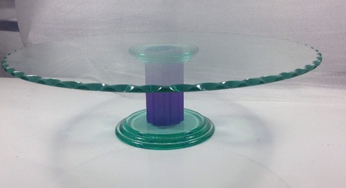 Glass decorative dessert dish - decorative,