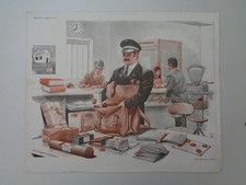 AFFICHE PEDAGOGIQUE MDI   LA POSTE - LE MARCHE