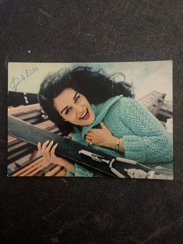 Carte postale chanteuse - carte,