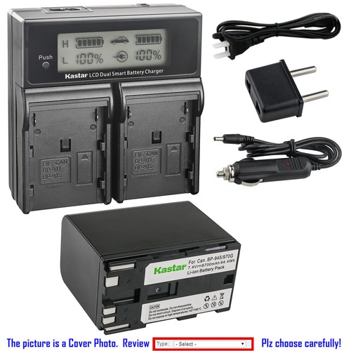Kastar battery lcd dual fast - dual,