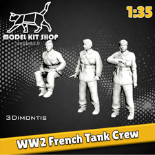 1: 35 - Figurines Tankistes Français