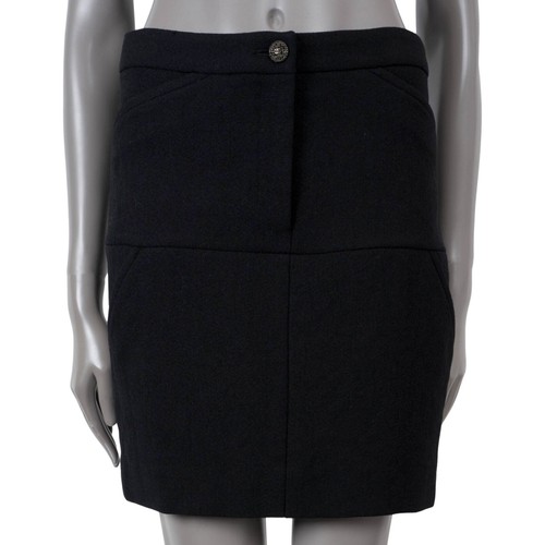 70291 auth chanel black wool - 70291,