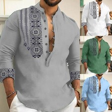 Chemise Mode Homme Blouse Homme 2023 Beach Tee Homme Neuf Chemise Solide Printem