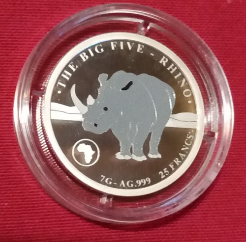 Piece big five rhinocéros - piece,