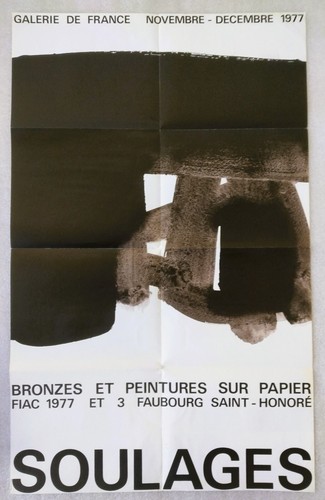Soulages pierre affiche - soulages,