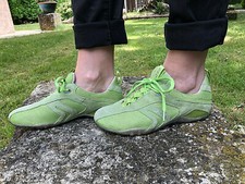 GEOX RESPIRA baskets sneakers vertes à lacets  pointure 40 eu uk9 EXCELLENT ETAT